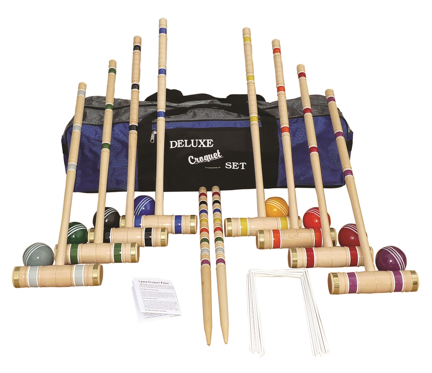 Amish Made Deluxe Croquet Set Game 8 Player